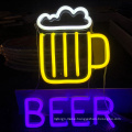 High quality neon beer signs China  factory custom wall mounted letter light neon led sign